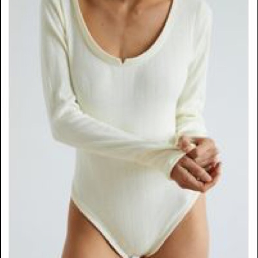 NWT Free People Tee Babe Bodysuit M